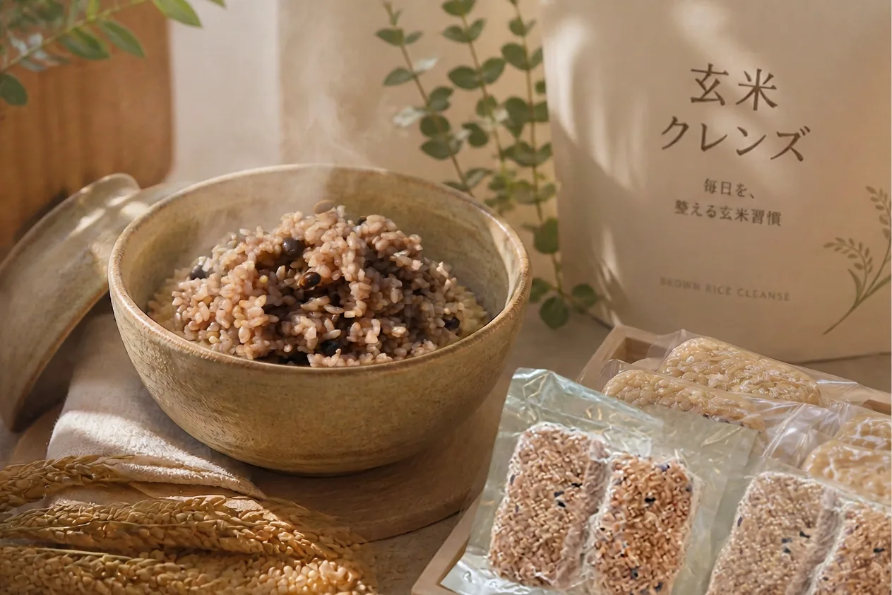 炊きあがった酵素玄米